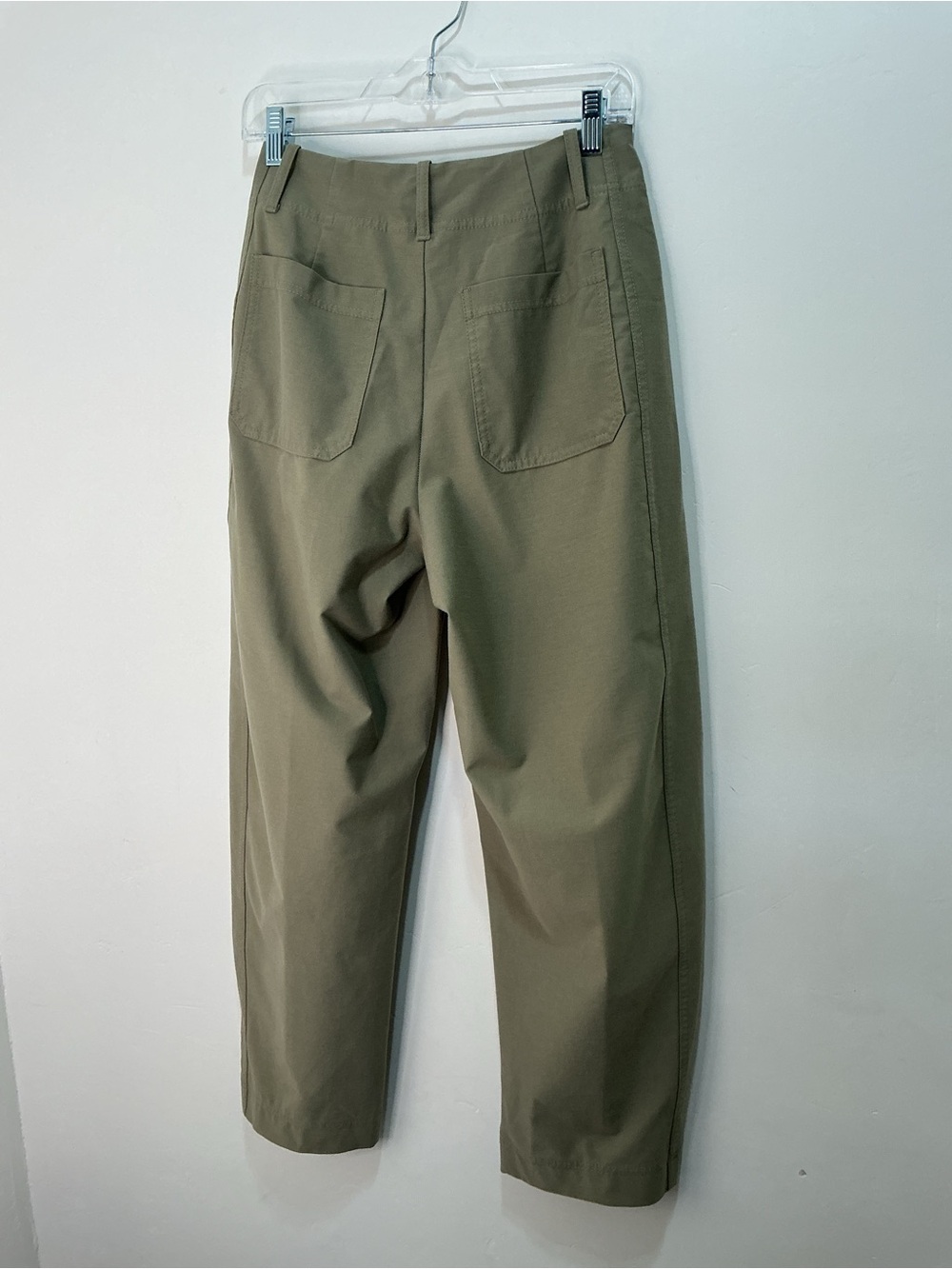 Athleta Skyline olive high-rise barrel leg pants Sz4 - Picture 7 of 8